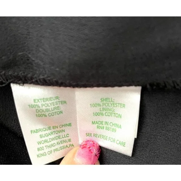 Lilly Pulitzer Womens Kylo Jumpsuit Onyx Black MISSING BELT Wide Leg Sz 16 $198 - Picture 11 of 13